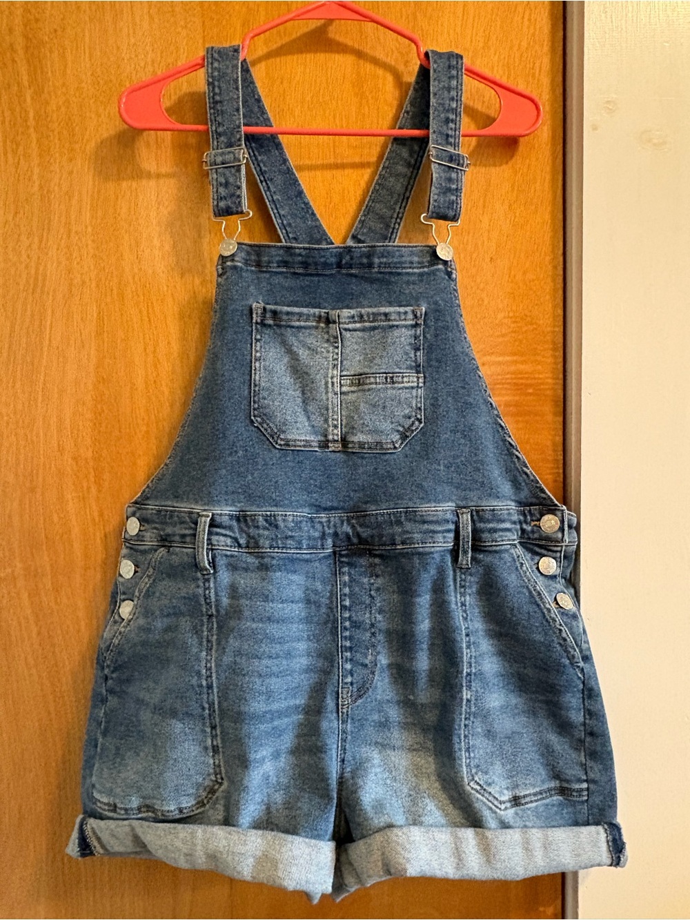 Ava & Viv Denim Overall Shorts Size 18